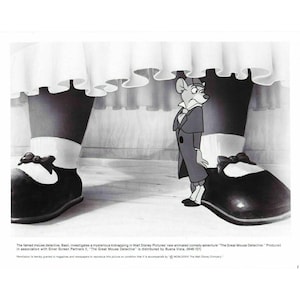 Basil of Baker St Promo Fotografie Disney Der große Mäusedetektiv 1986 8x10