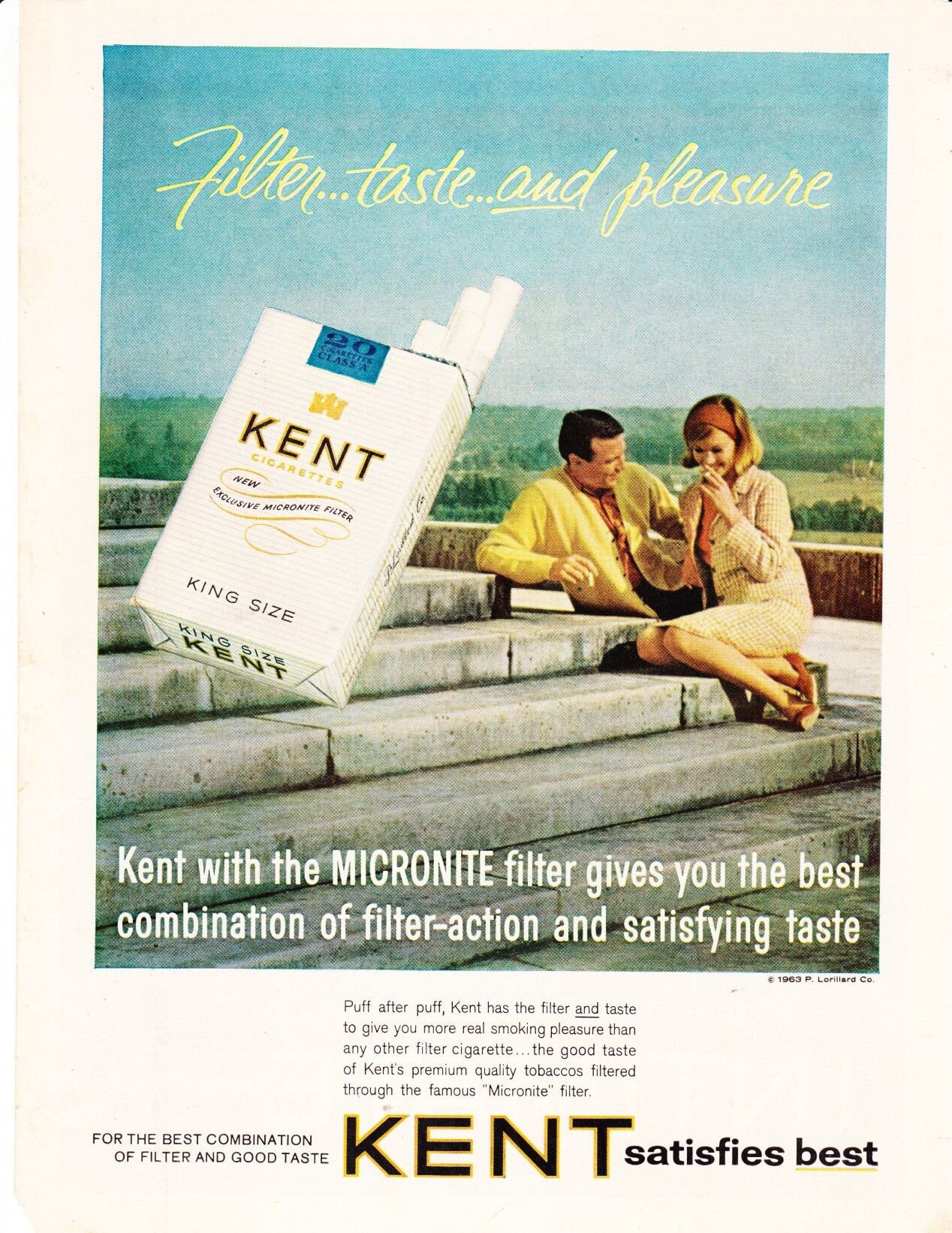 Vintage Original Magazine Print Art Kent Cigarettes 1964 Etsy