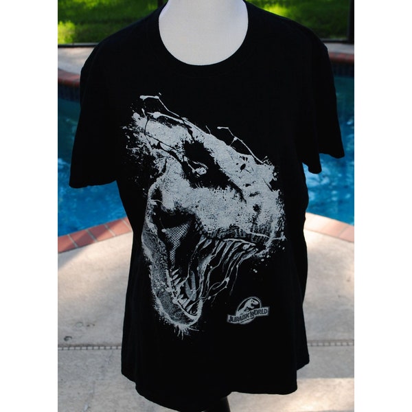 Jurassic World Park Graphic Short Sleeve T-Shirt Dinosaur Size Medium