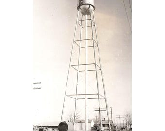 Postkarte Wasserturm, Hardin, Montana B-588 Vintage RPPC Nicht gepostet
