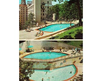 Ansichtkaart The Arlington Resort Hotel, Hot Springs National Park, Arkansas Vintage chroom, ongepost, jaren 1939-1970