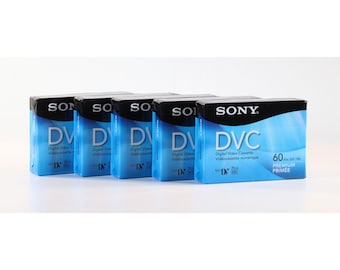 Casete mini DV Sony Premium NOS, DVM60PRR, 60 minutos - Paquete de 5