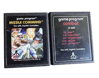 Juegos clásicos de Atari 2600 2 juegos Combat & Missle Command