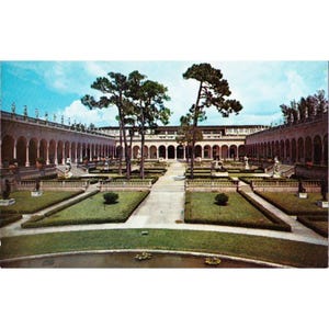 Postkarte John und Mable Ringling Museum of Art Sarasota Florida 37932 Chrome Ungestempelt
