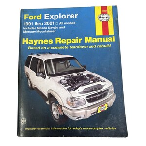 Vtg Haynes Automotive Repair Manual Ford Explorer 1991-2001 All Models