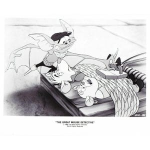 Fidget & Dawson Promo Photograph Disney The Great Mouse Detective 1986 8x10