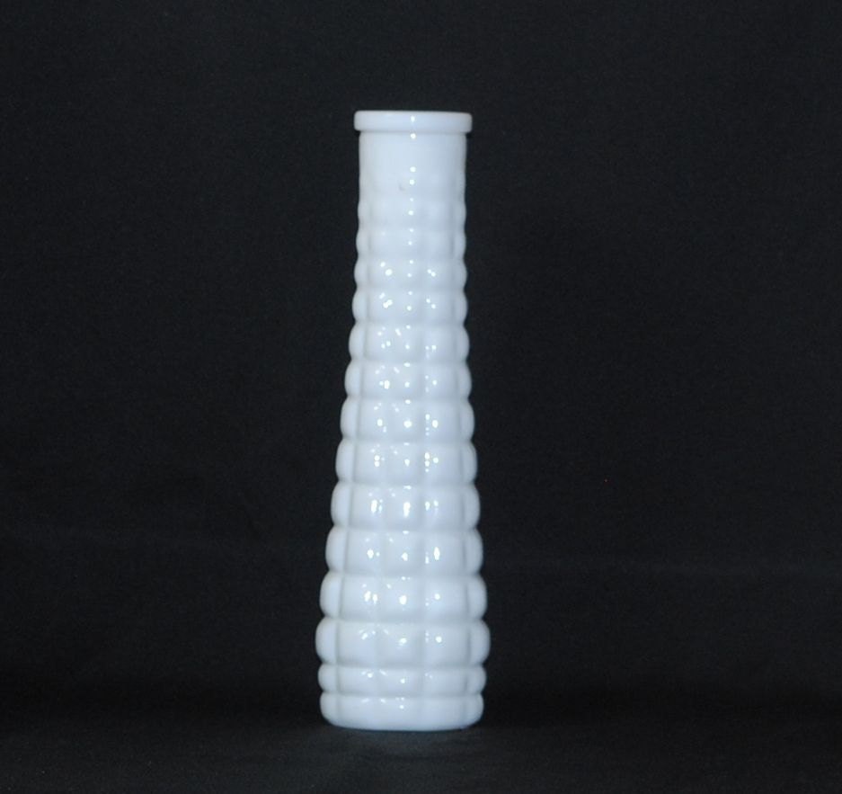 Vintage White Milk Glass Vase Bud Vase Eo Brody Milk Glass