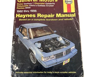 Manual de reparo Vtg Haynes General Motors Buick/Oldsmobile/Pontiac 38005 1982-1996 GC