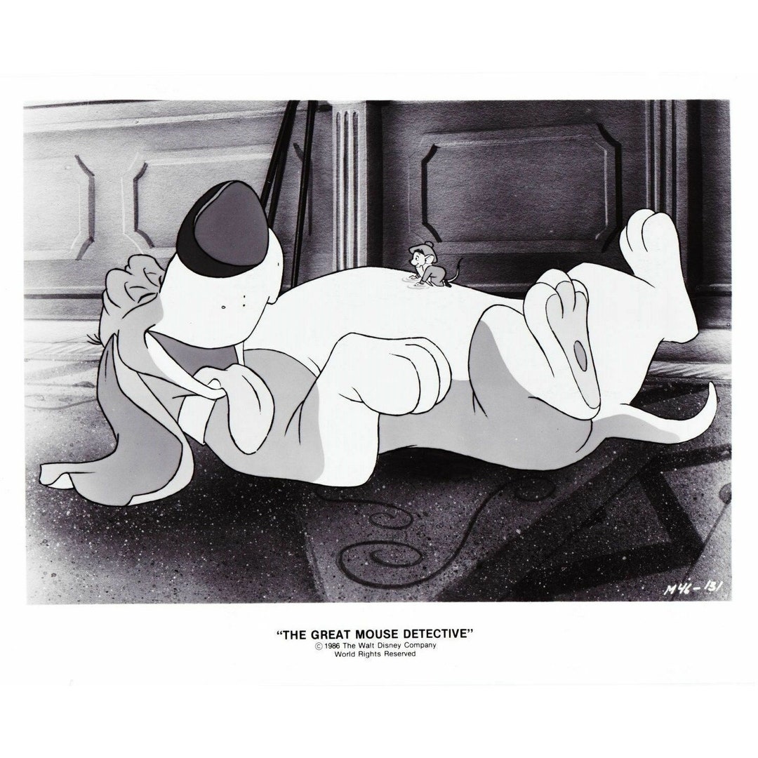 Vintage Disney the Great Mouse Detective 1986 Promo Photograph Toby the ...