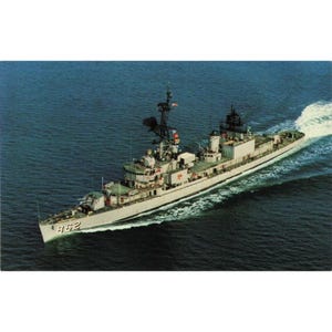 Cartão postal U.S.S. Vogelgesang (DD-862) P7869 Vintage Chrome Não postado