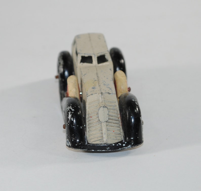 Diecast Metal Toy Hand Painted 1940s Vintage Manoil Streamline Coupe American Made Rare Marked Number 3 Made in the USA