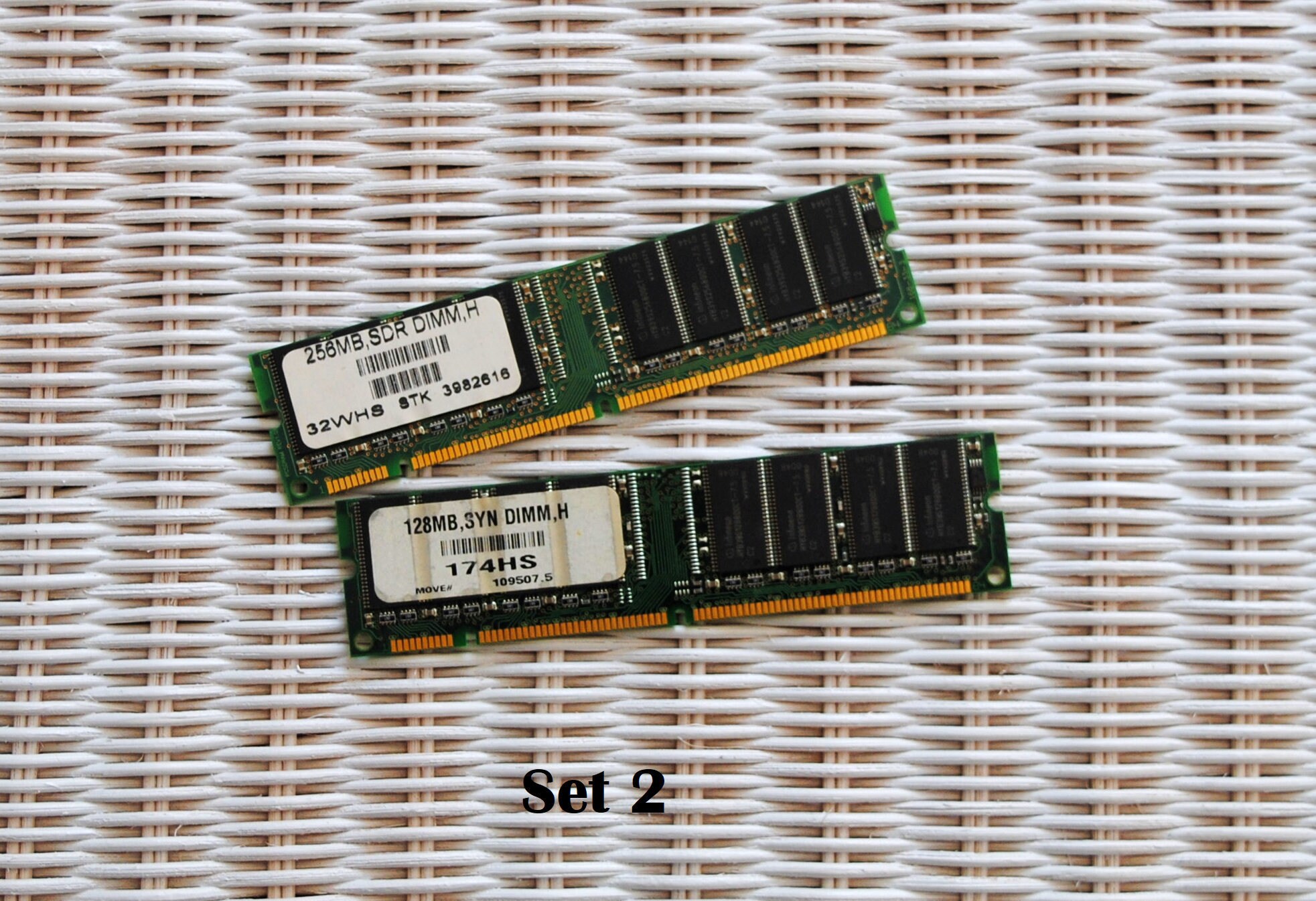 Vintage Memory Chips From 1990s, 1 Set of 2, Computer Chips, Steampunk