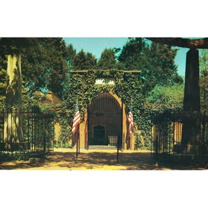 Carte postale La tombe de Washington à Mount Vernon, vintage, chromée, 1939-70