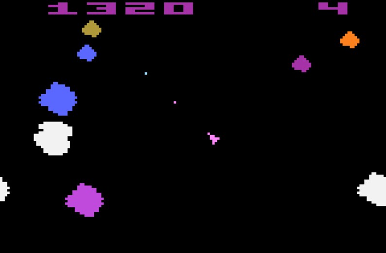 Atari Game Asteroids Atari Cartridge Vintage Atari 2600 Game Cartridge Atari Computer Atari Console Sears Tele-Games 1981
