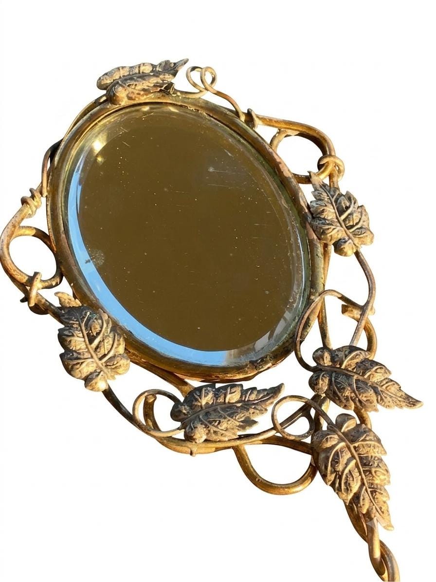 1800s Compact Mirror - Etsy