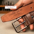 Personalized Leather Belt for Husband, Father’s Day Gift for Men, Custom Engraved Leather Belt, Funny Gift for Husband, Anniversary Gift