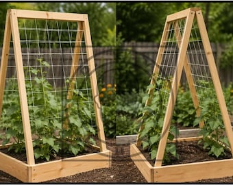 Guia de construção de treliça em formato de A: como construir para jardinagem, jardim e plantas, Plantar-DIGITAL