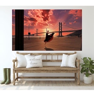 The Dancer of the Ocean Bridge(Digital Painting Art)