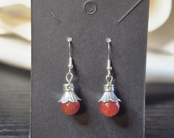 Handgjorda eleganta silverörhängen