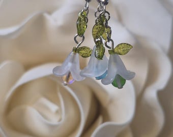 Silverörhängen med älvblomma