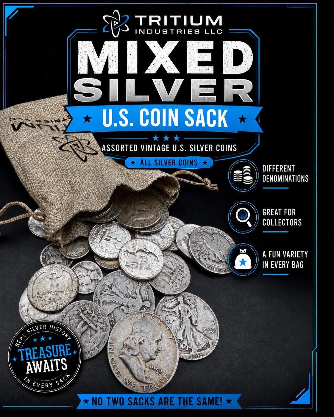 Junk silver coins - Etsy 日本