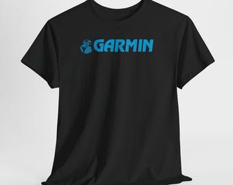 garmin Logo T-Shirt | Weißes T-Shirt, Tech-Markengrafik