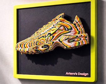 3D Kunst Wandbild von Nike inspiriert