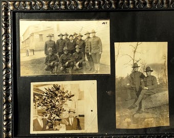 Original WW1 Military Photo Collage – USS Martha Washington “Homeward Bound” 1919