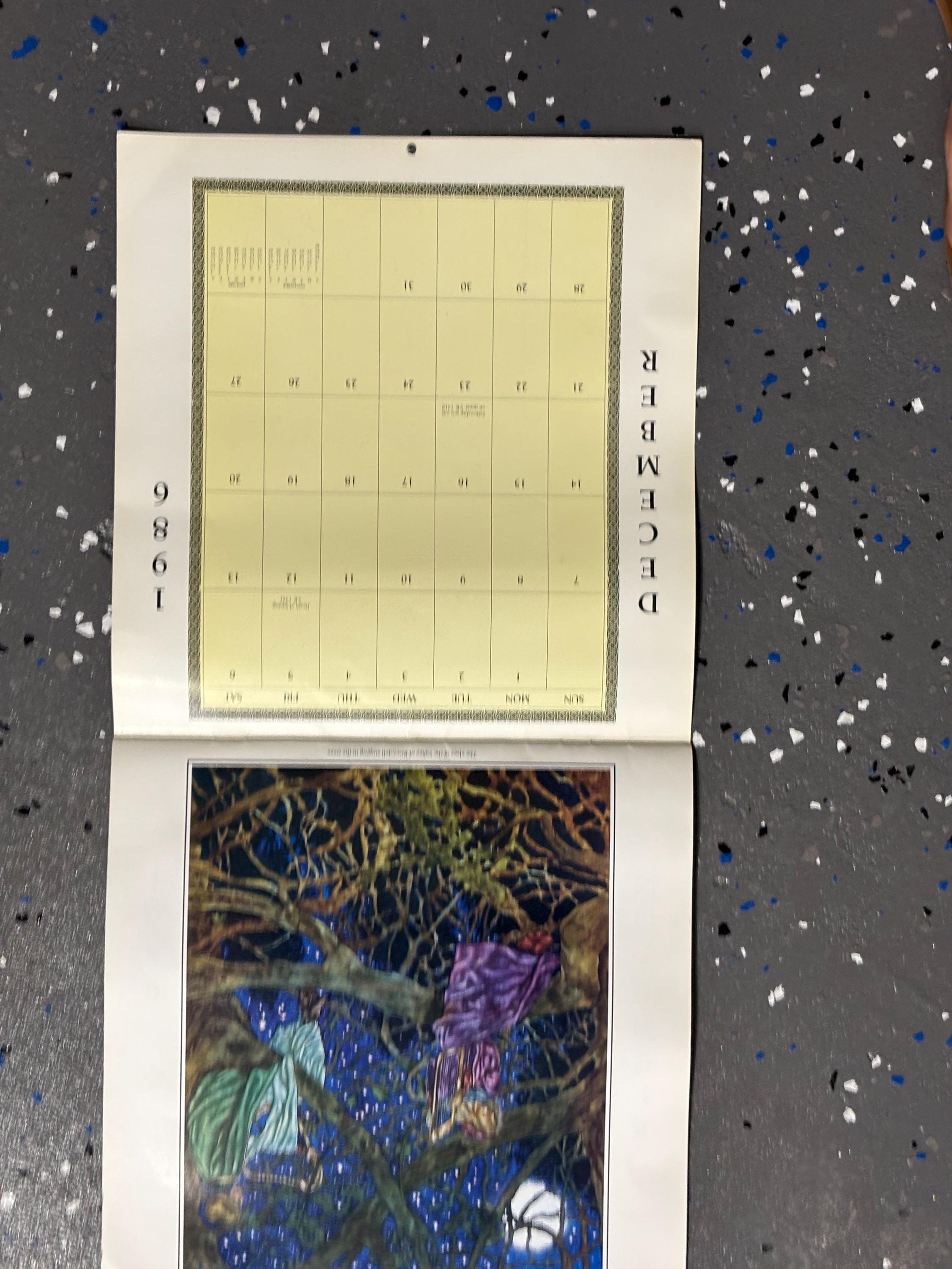 1986 Vintage Calendar - Etsy