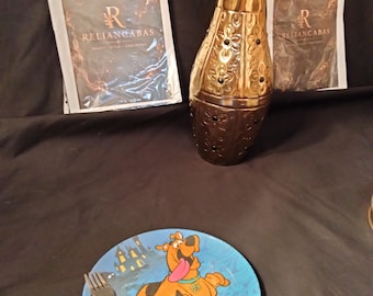 Vintage Scooby-Doo Plate and Fork Set Kids Melamine Character Dinnerware Y2K Cartoon Network