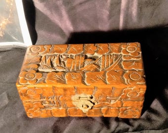 USS WILSEY DD-716 – Korea War Folk Art Box Korea wars Victor Shell sears originally certified