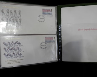 Fleetwood The 12 Days of Christmas Limited Edition First Day Cover Album - Complete Set van 12 Hoesjes (1977)