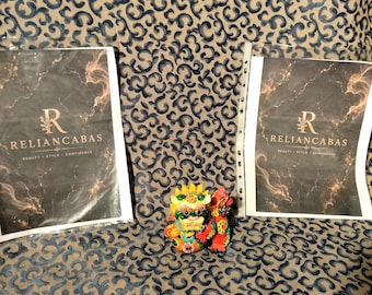 Multicolor Resin Pixiu Statue, Chinese Guardian Pi Yao Dragon Lion, Home Decor for Wealth and Good Fortune
