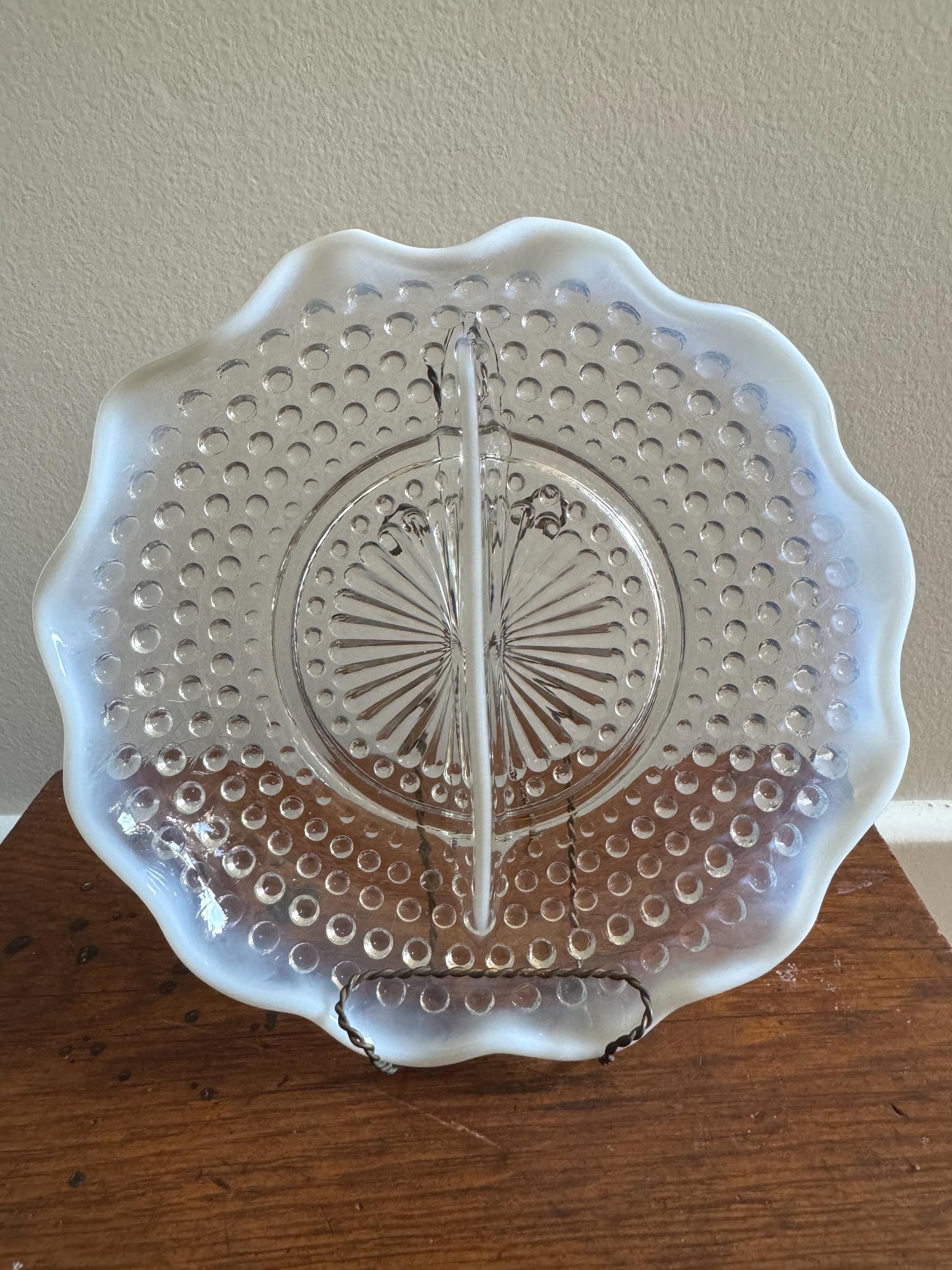 Fenton Hobnail Moonstone Glassware - Etsy
