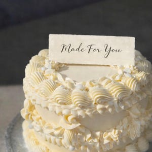 Custom Card Cake Topper