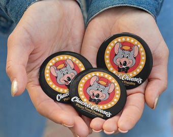 Chuck E Cheese Button