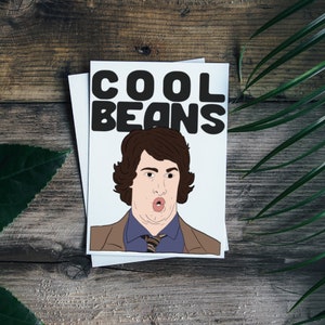 Cool Beans Greeting Card || Hot Rod || Andy Samberg || Comedy || Movies || Childhood || Meme || Lonely Island || Handmade || Funny