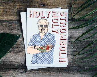 Guy Fieri Greeting Card: Handmade
