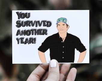 Survivor Birthday Card: Jeff Probst Fan Art