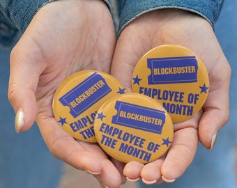 Blockbuster Employee of the Month Button