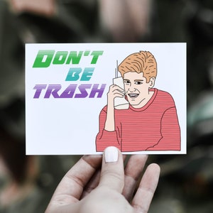 Zack Morris Greeting Card || Saved by the Bell || 90s || TV Shows || Childhood || Trash || Handmade || High School || Made in USA