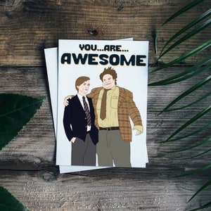 Tommy Boy Greeting Card || 90s || Chris Farley || Comedy || Movies || Childhood || Awesome || David Spade || Handmade || Funny