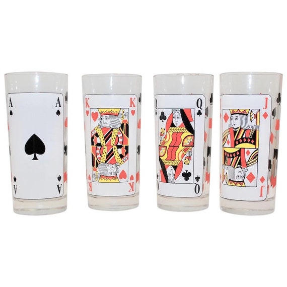 Set Of 4 Italy Made Playing Card King Queen Joker Ace Poker Etsy Set Of 4 Italy Made Playing Card King Queen Joker Ace Poker Etsy
