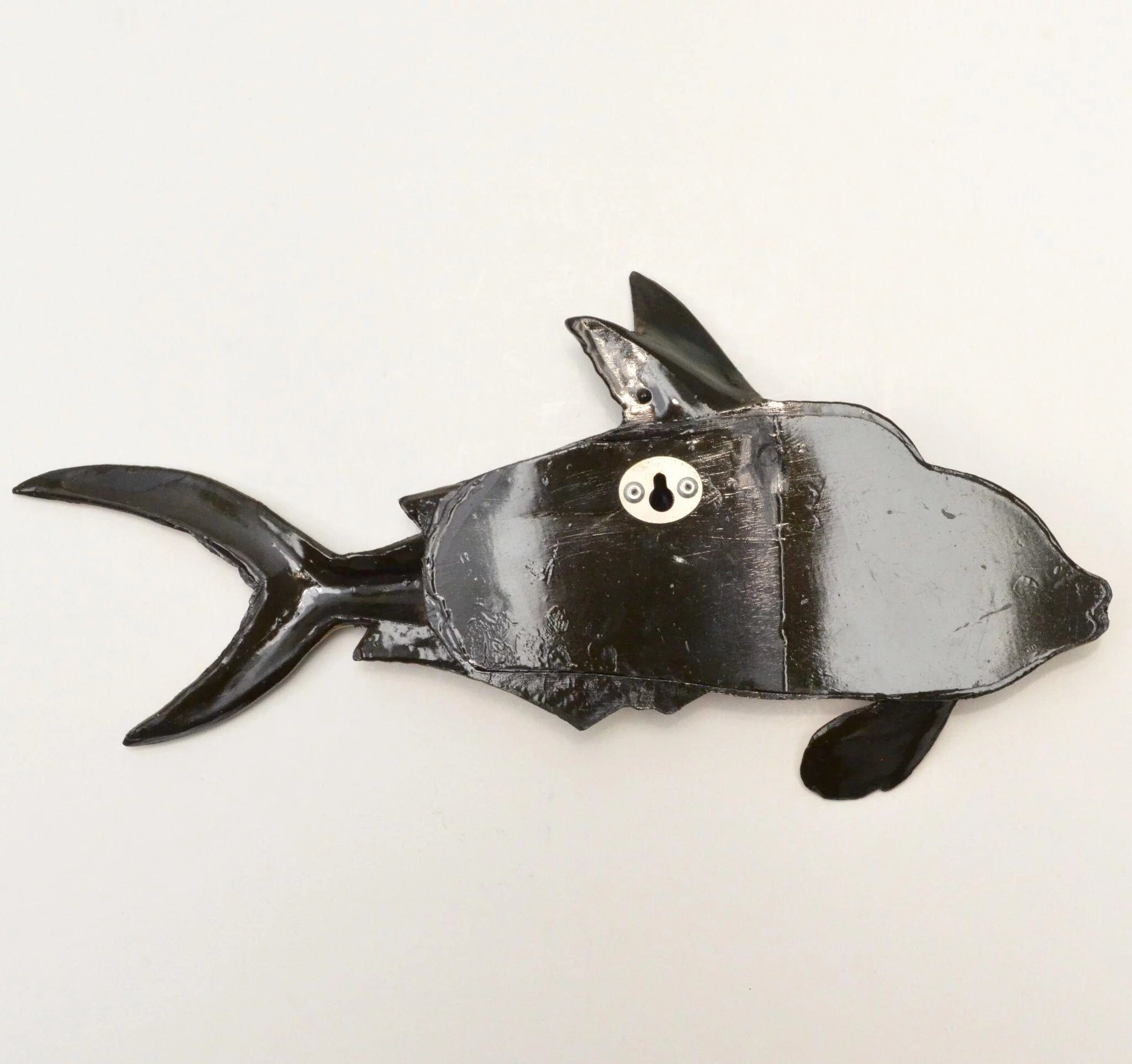 Set of 2 Cool Colorful Paper Mache Fish Wall Hanging Decor Etsy
