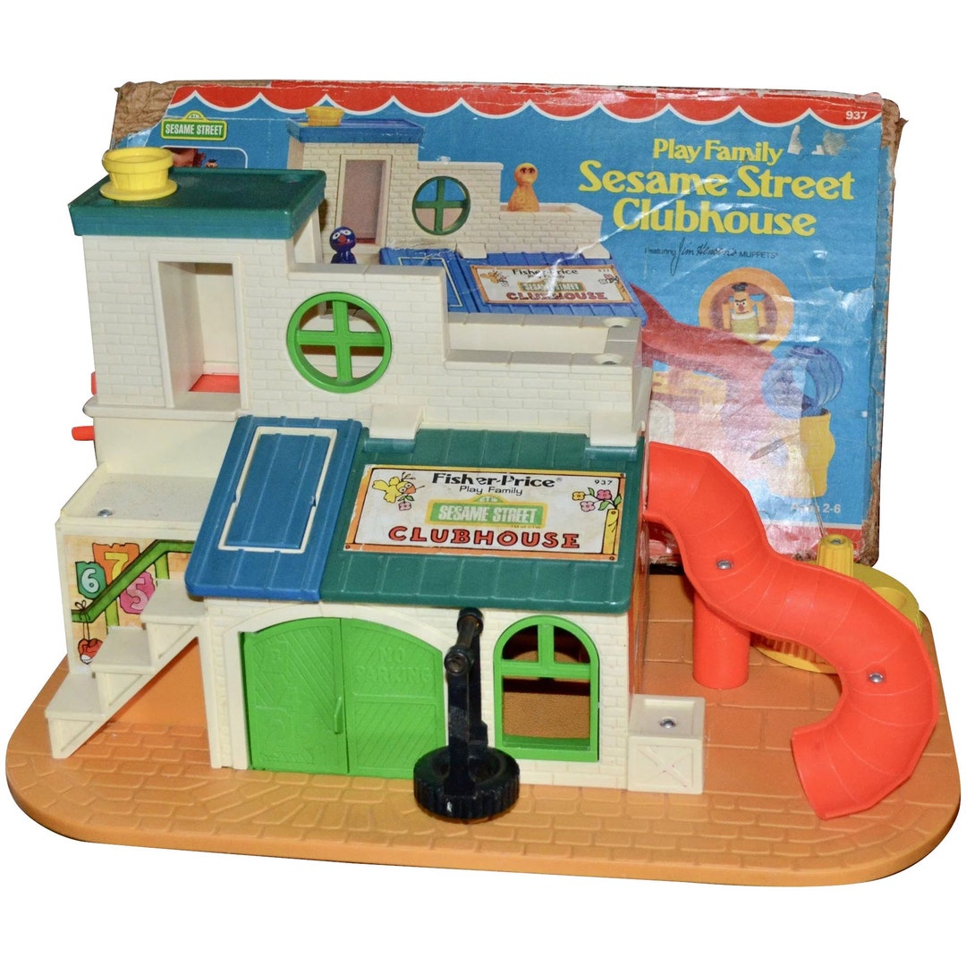 Buy C1976 Fisher Price Sesame Street Clubhouse #937 Children's Storage  Play Toy With Original Box Online in India