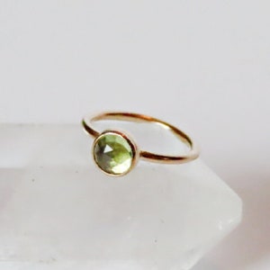 peridot helix ring gold filled, small cartilage ring in 22 gauge, 20 gauge, 18 gauge, 16 gauge, crystal cartilage ring in 6mm, 7mm, 8mm