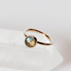 labradorite conch hoop gold filled, conch ring in 16 gauge, 18 gauge, 20 gauge, 22 gauge, gemstone conch piercing in 8mm, 9mm, 10mm, 12mm