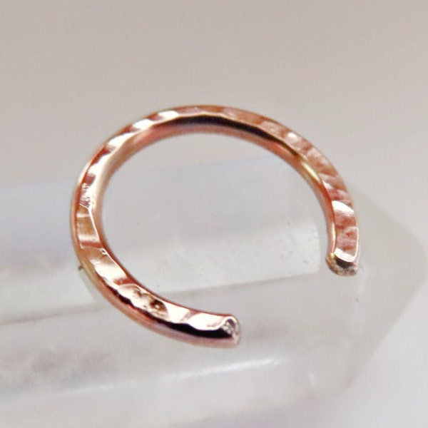 horseshoe septum ring rose gold filled, 8mm gold septum ring, 10mm gold septum ring, 20 gauge gold septum ring, 18 gauge gold filled septum