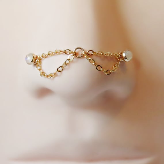 gold bee nose ring