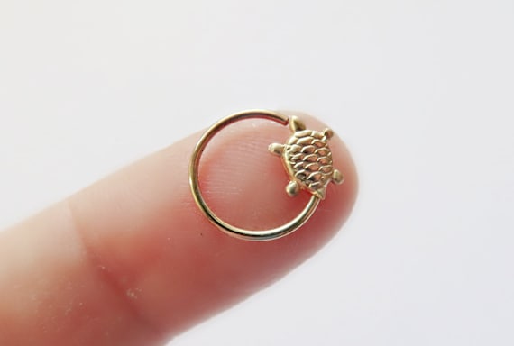 gold bee septum ring